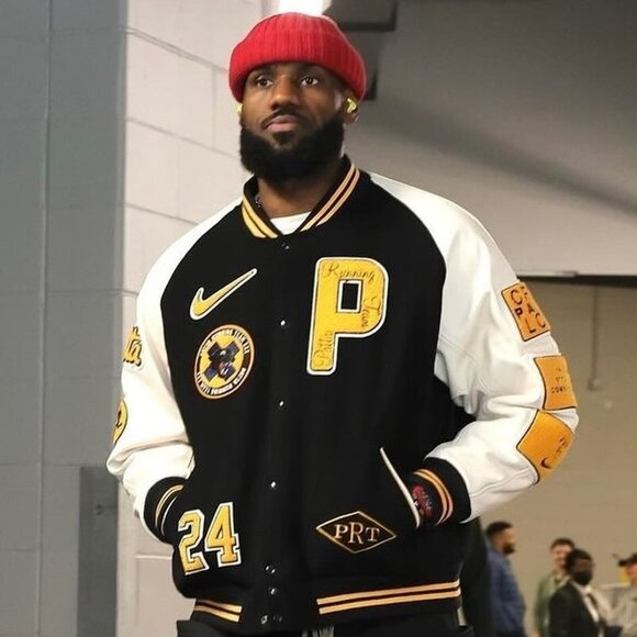 Nike x Patta Varsity Jacket Black and Yellow‎ Men’s 2XL NWT Rare Size - Picture 1 of 5